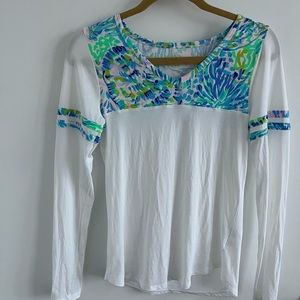 Lilly Pulitzer long sleeve v neck! Barely worn